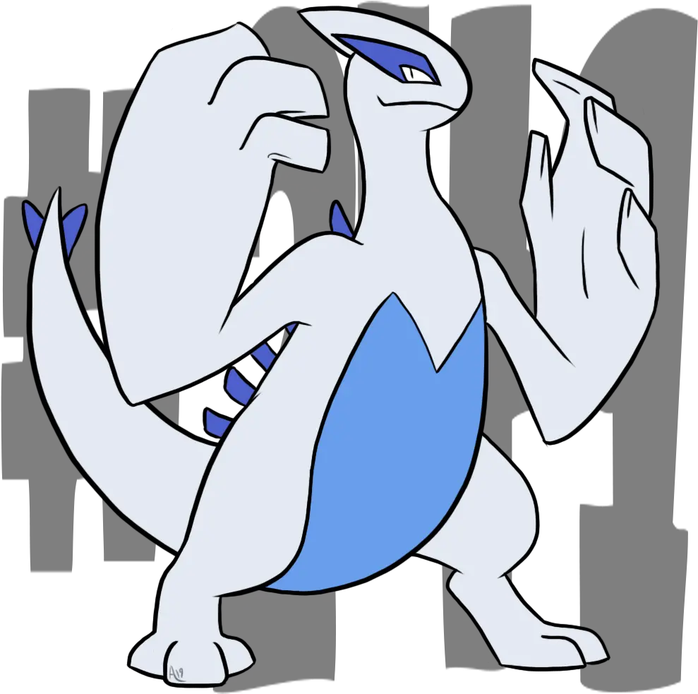 Daily Pokemon 249 Lugia Pokemon Cartoon Png Lugia Png