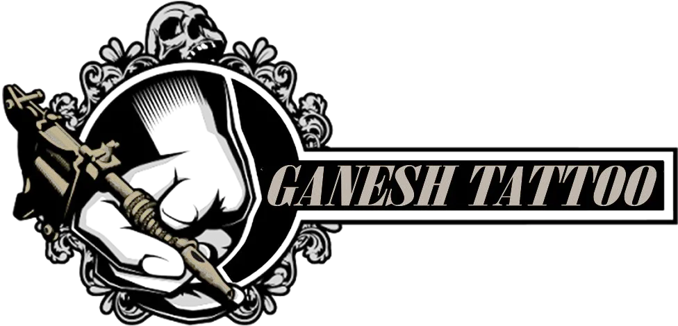 Ganesh Tatto Studio Tattoo Machine Logo Designs Png Tattoo Gun Png