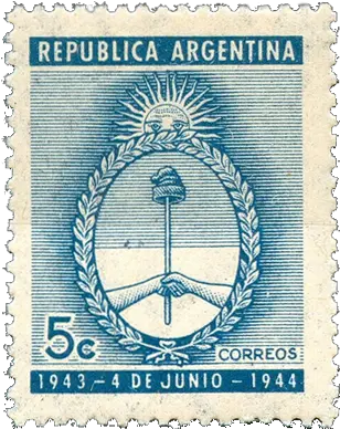 Arg Postage Stamp 1944 Postage Stamp Png Stamp Png