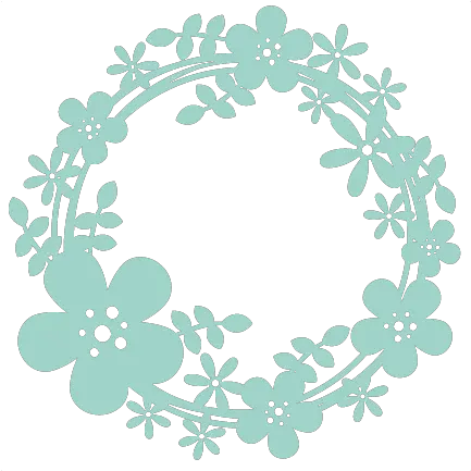 Spring Wreath Scrapbook Cut File Cute Clipart Files For Flower Wreath Svg Free Png Wreath Png