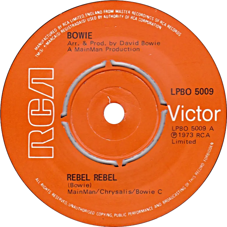 Rebel Rca Victor Png David Bowie Transparent