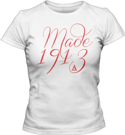 Delta Sigma Theta Made 1913 Tee Alpha Kappa Alpha White White Shirt Surf Tee Png Kappa Png