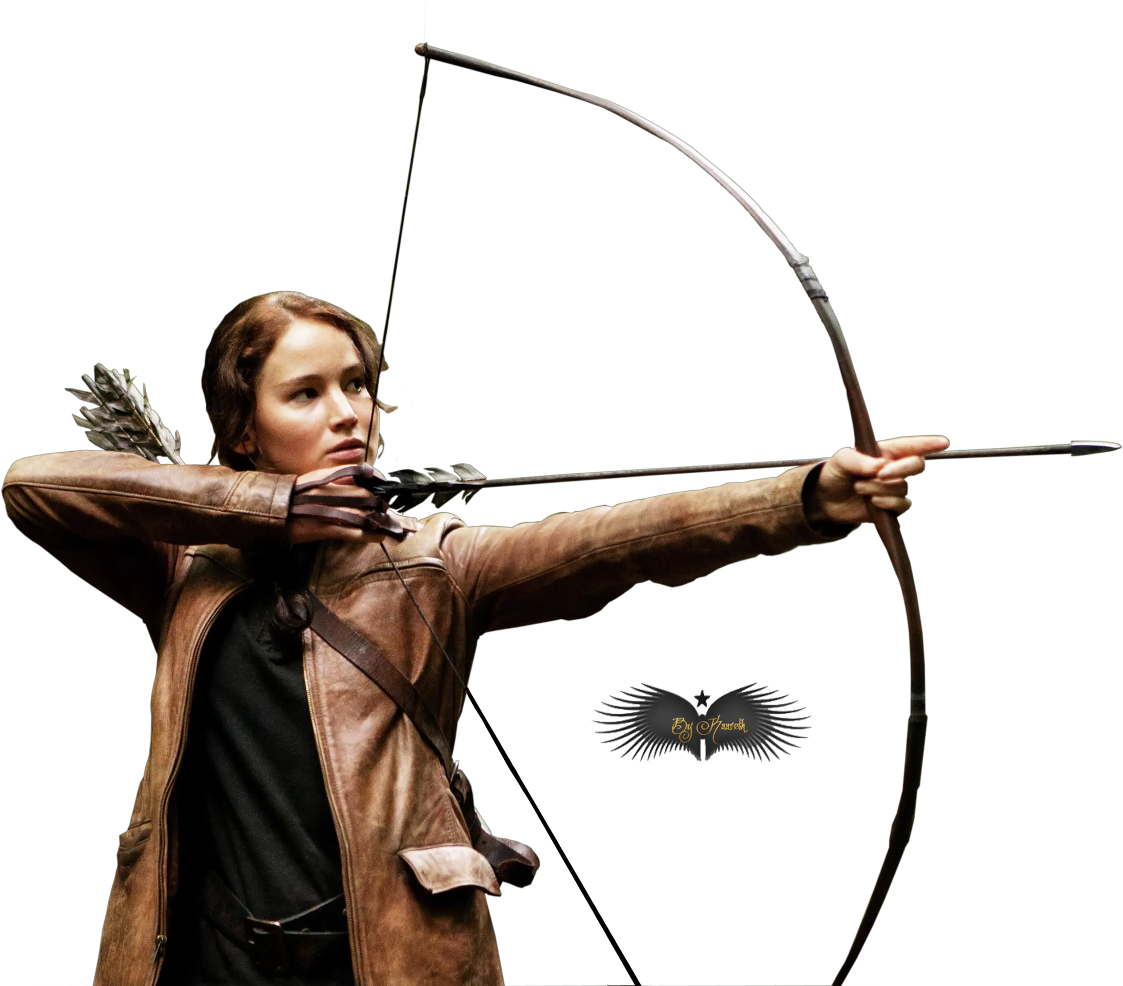 The Hunger Games Girl Arrow 26139 Transparentpng Hunger Games Katniss Everdeen Bow And Arrow Transparent Background