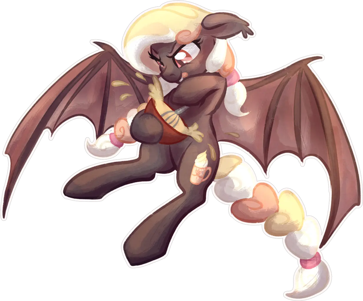 2130508 Artistamuraofjupiter Baking Bat Pony Bat Cartoon Png Jupiter Transparent Background