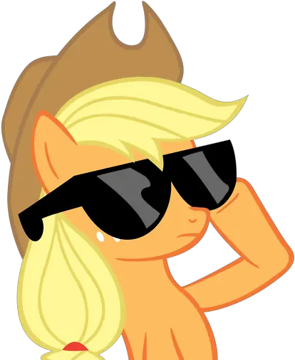 212718 Applejack Sunglasses Png Swag Glasses Transparent