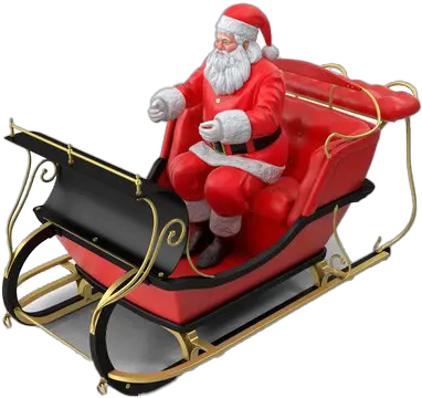 Santa Sleigh Png Transparent Images Sledding Santa Sleigh Transparent Background