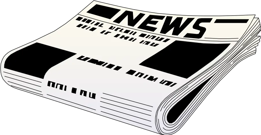 Newspaper Transparent Clipart Newspaper Black And White Png News Paper Png