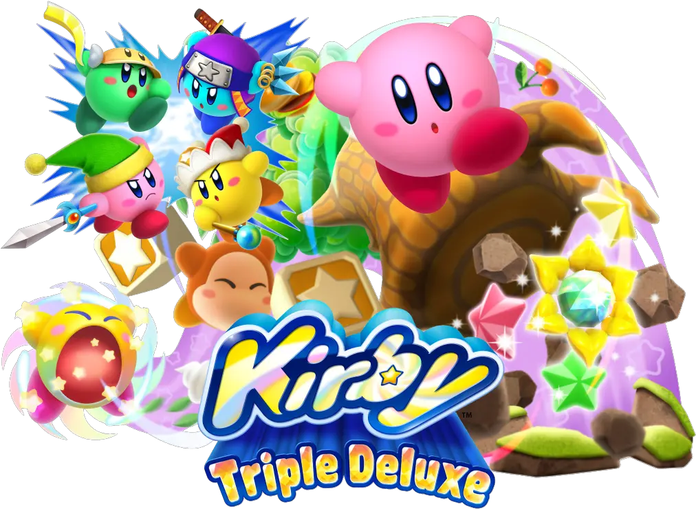 Game Director Explains Reasoning Behind Kirby Triple Kirby Triple Deluxe Png Kirby Transparent