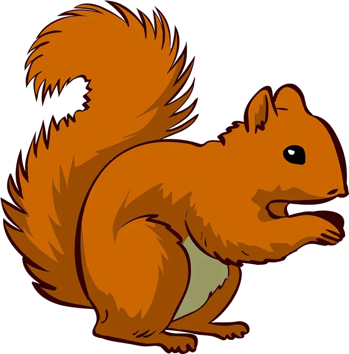 Clipart Of Vulnerable Saves And Squirrel Free Fox Red Squirrel Clipart Png Squirrel Transparent Background