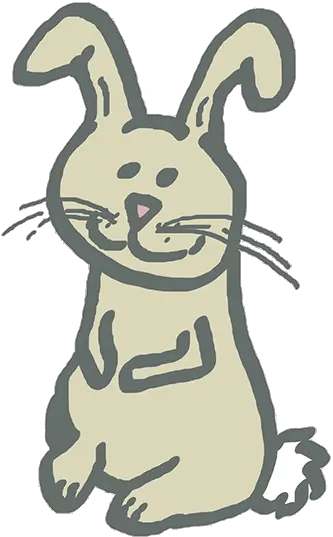 Funny Easter Bunny Clipart Rabbit Doodle Png Rabbit Png