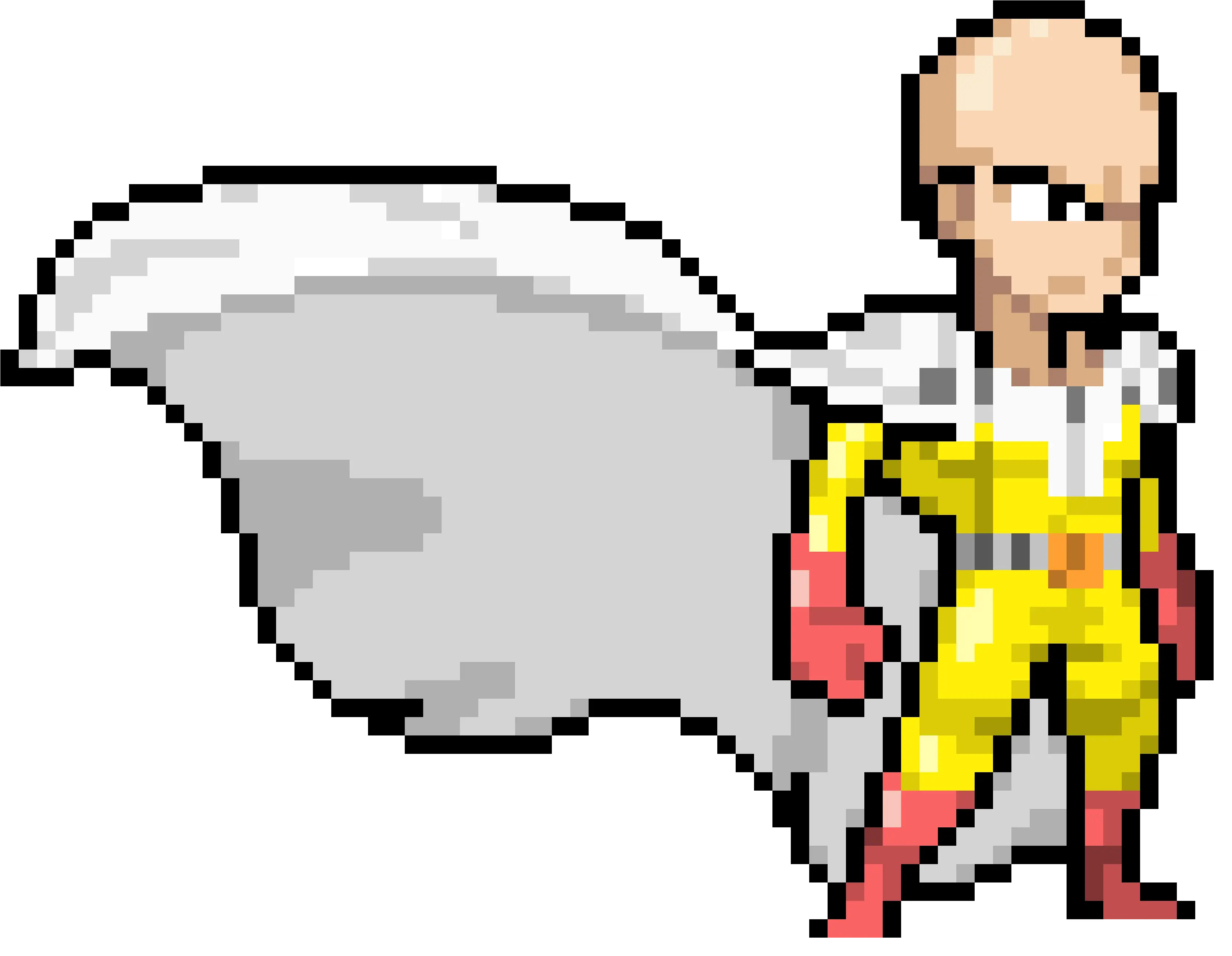 Saitama Pixel Art Maker Saitama Minecraft Pixel Art Png Saitama Png