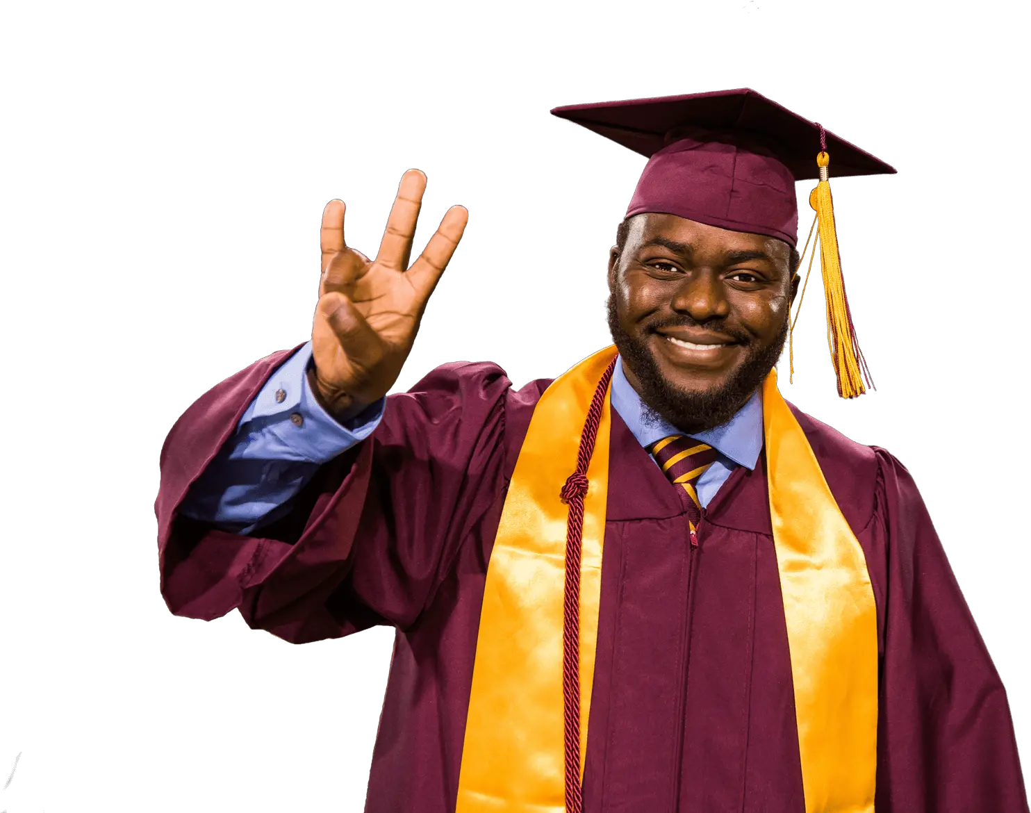 Hd A Man Wearing Graduation Hat Grad 419041 Png Graduated Student Png Grad Hat Png