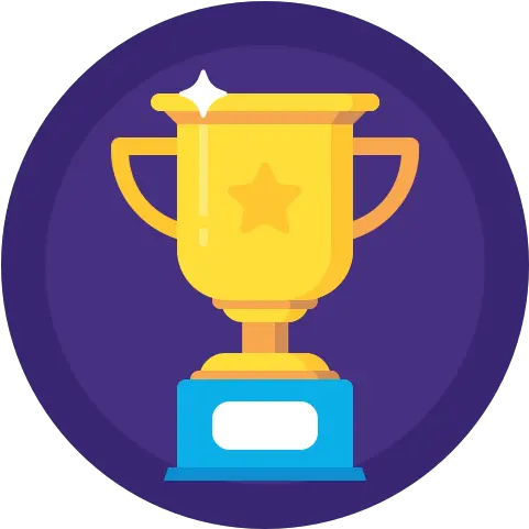 Leader Prize Sport Trophy Winner Icon Trophy Cartoon Purple Png Trophy Png