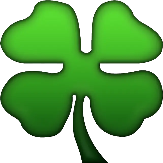 Four Leaf Clover Emoji Image In Png Four Leaf Clover Emoji Png 4 Leaf Clover Png