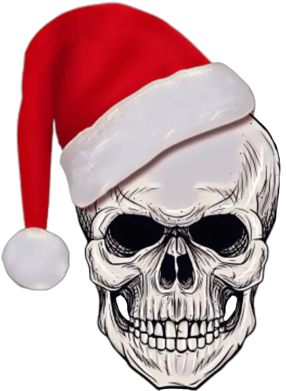 Funny Santa Christmas Skull Shower Curtain For Sale By Calnyto Tete De Mort Png Funny Dirty Santa Greeting Icon