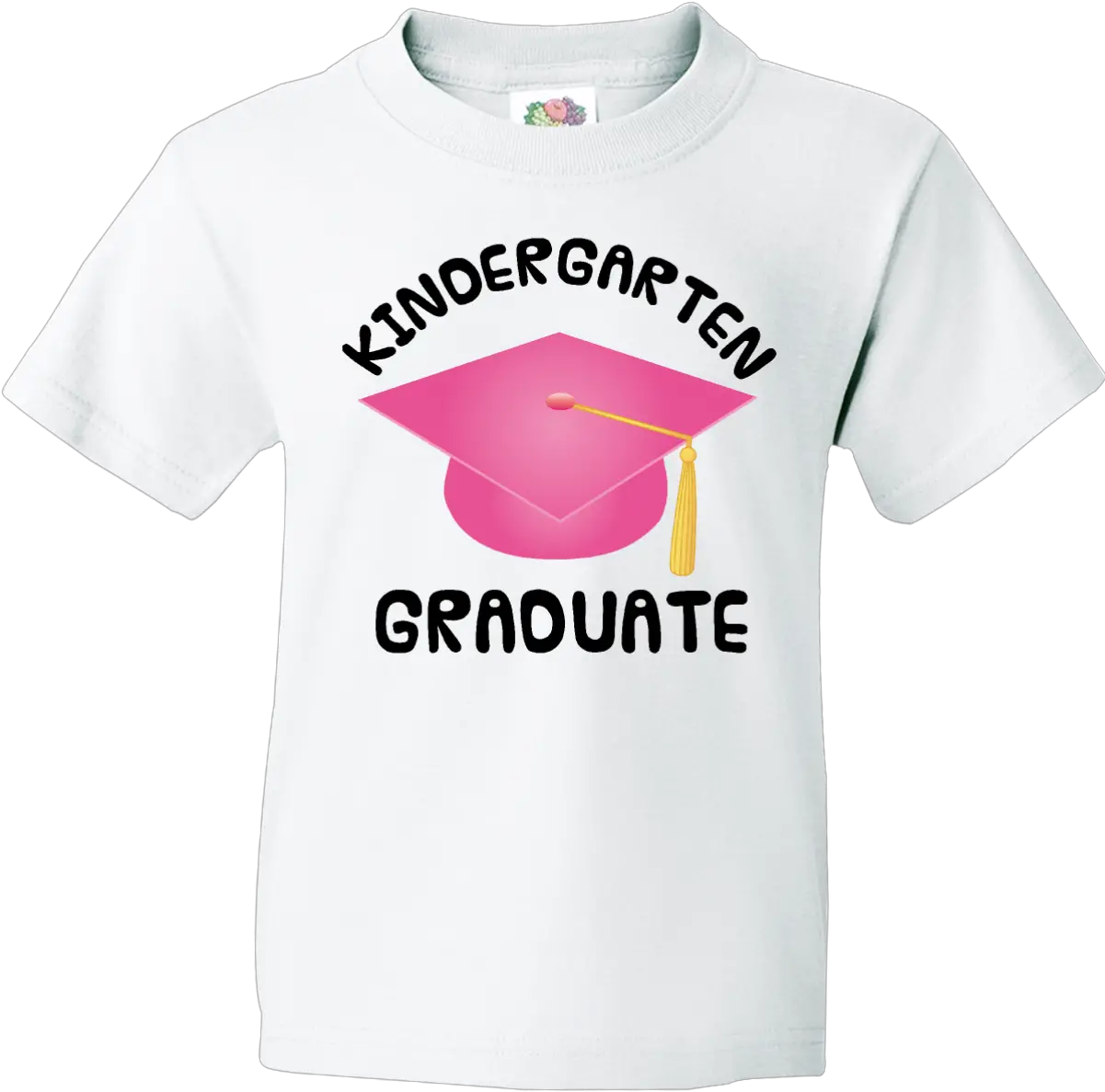 Pink Kindergarten Graduate Youth T Shirt White 1299 Www Png Grad Hat Png