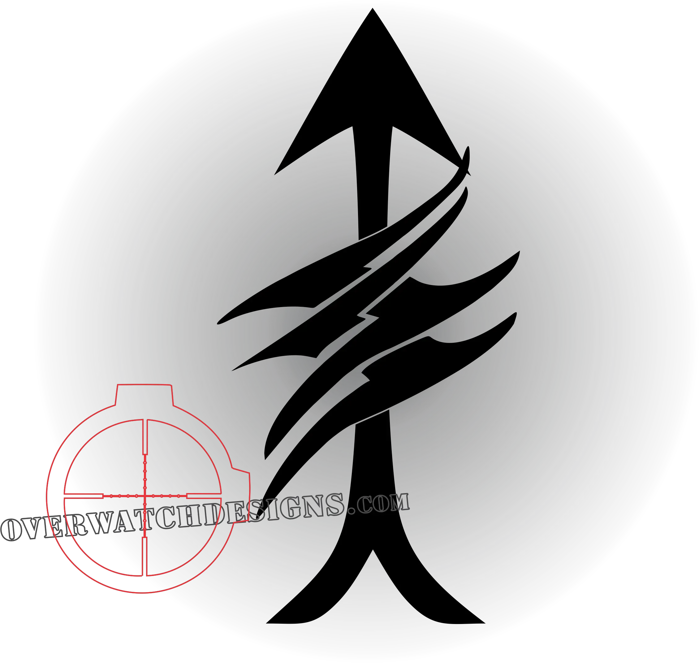 Scout Sniper Symbol A Decal Designed Elite Scout Sniper Symbol Png Sniper Logo
