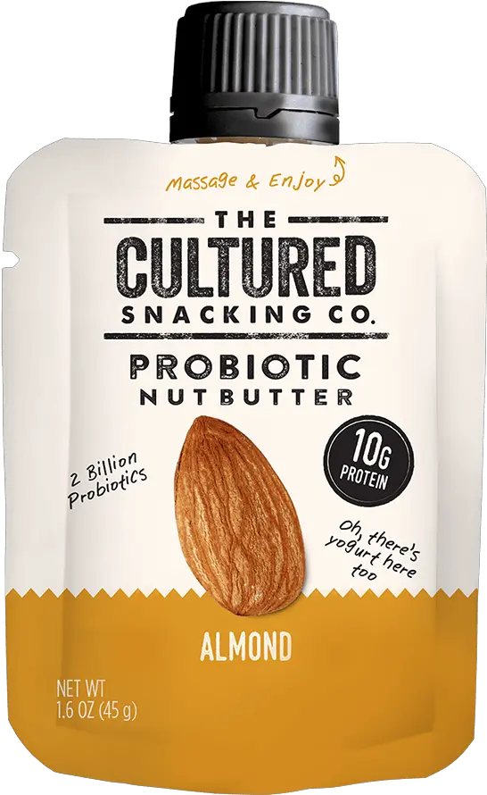 Almond Probiotic Nut Butter The Cultured Snacking Co Brown Bread Png Butter Png