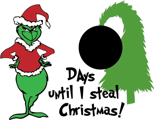 Grinch Countdown To Christmas Michelle James Designs Grinch Countdown To Christmas Png Grinch Png
