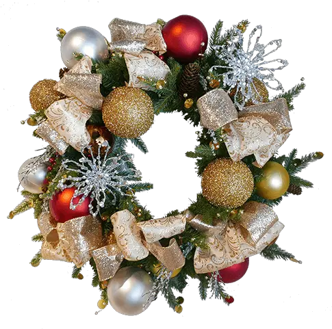 Starlight Collection Christmas Wreath Christmas Ornament Png Christmas Reef Png