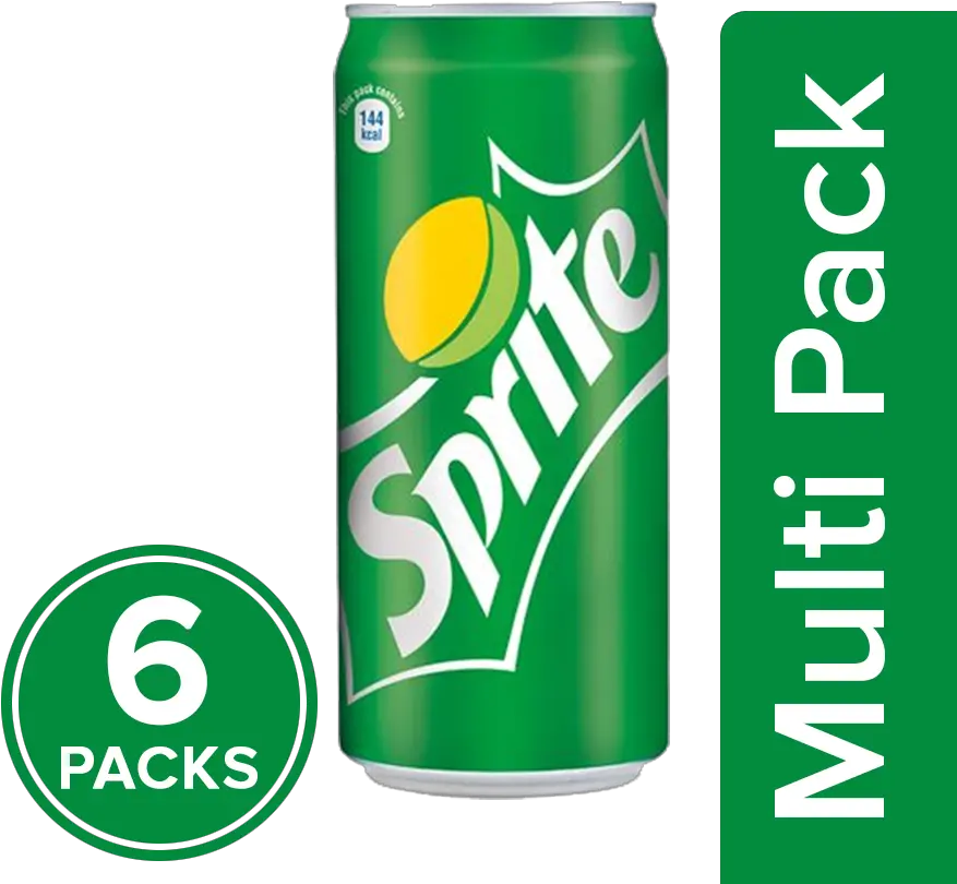 Sprite Soft Drink Lime Flavoured 6x300 Ml Multipack Amul Png Sprite Can Png