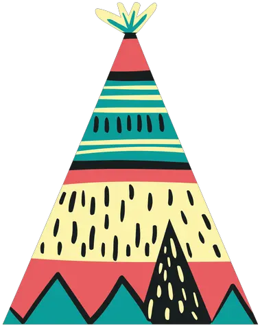 Flat Boho Wigwam Yellow Transparent Png U0026 Svg Vector File Triangle Boho Png