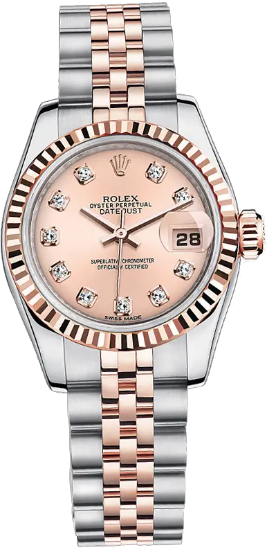 Download Pink Daytona Datejust Watch Rolex Two Tone Watch Png Rolex Watch Png