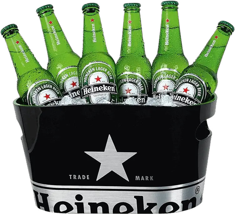Heineken Single Walled Ice Bucket Black Heineken Beer Bucket Png Heineken Png