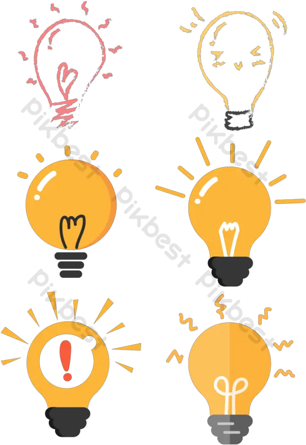 Creative Light Bulb Icon Ai Free Download Pikbest Icon Bóng Èn Sáng To Png Lighting Icon Vector