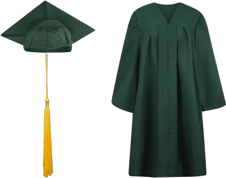 Graduation Gown Png Cap And Gown Dark Green Clipart Full Transparent Graduation Gown Clipart Cap And Gown Icon