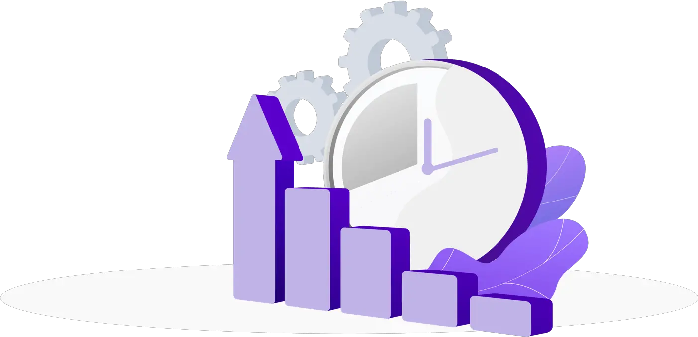 Growth U0026 Efficiency Leverage Statistical Graphics Png Hero Vector Icon