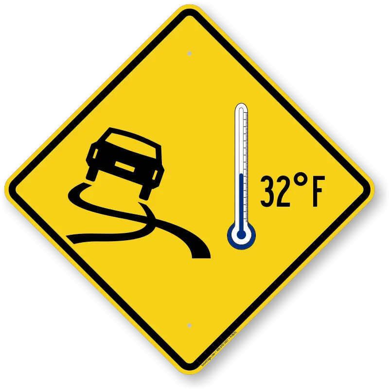 Road Slippery When Wet Sign Sku K 0870 Road Signs Slippery Road Png Warning Symbol Png