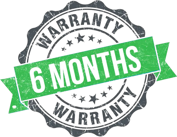 Step By Installation Instructions 6 Month Warranty Logo Png Download Click Here Png