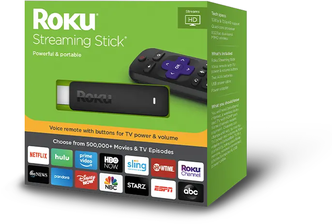 Roku Streaming Stick Powerful Portable Hd Png Hulu Icon