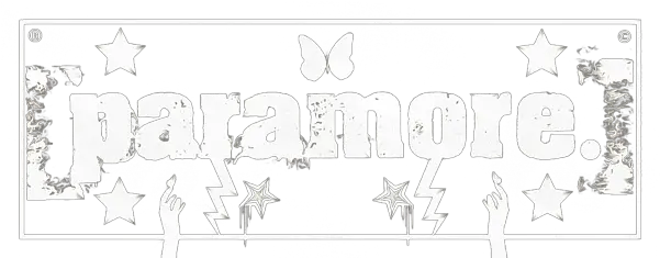 Paramore Womenu0027s Tank Top Line Art Png Paramore Logo Transparent