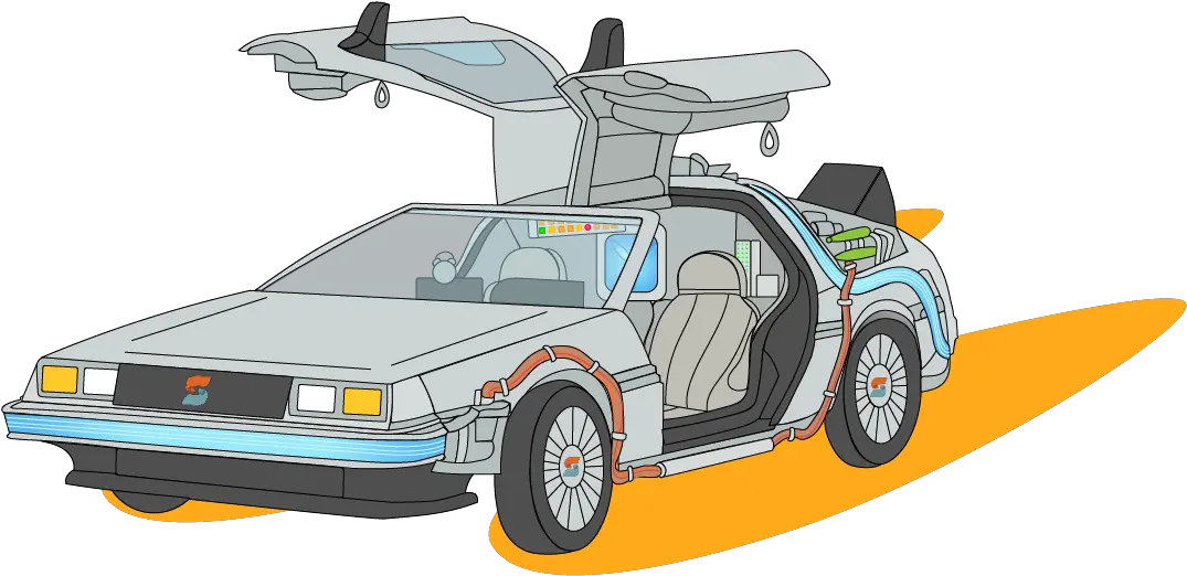 Historical Promotion U2014 Commerce Sync Automotive Decal Png Delorean Icon