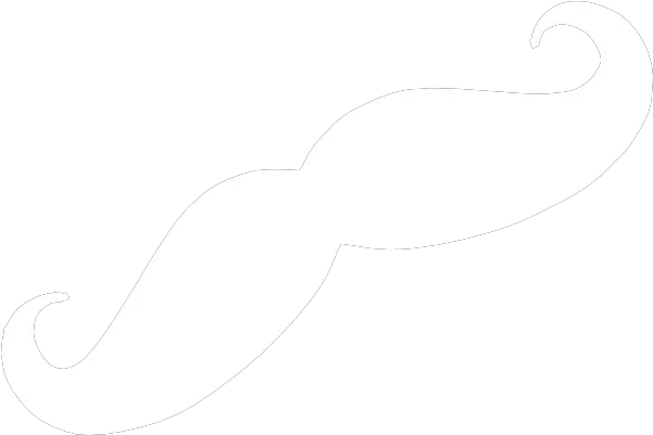 White Moustache Black Background 600x400 Png Clipart White Moustache With Black Background Mustache Transparent Png