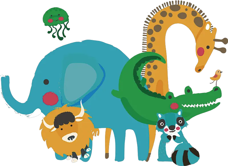 Jungle Animals Door Hanger Sticker Tiere Comic Png Jungle Animals Png