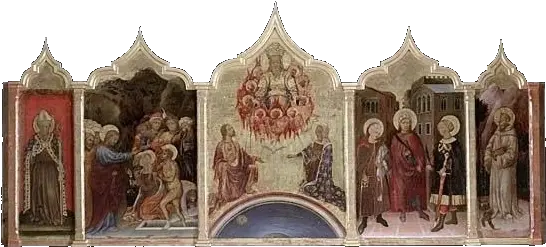 The Churches Of Florence Oltrarno Polittico Png Sixth century Icon Virgin And Child Surrounded By Saints Is An Object Of Worship That