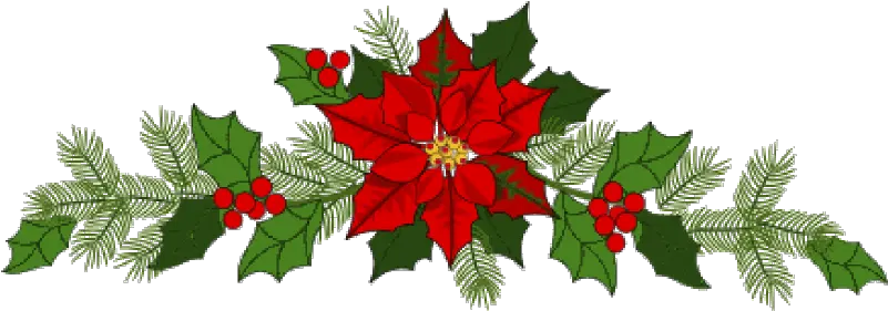 Garland Png Transparent Images 18 Clip Art Poinsettias Garland Png