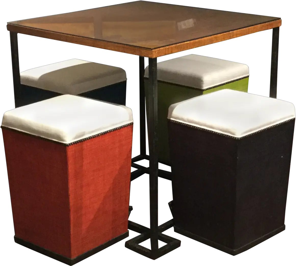 Purveyor Raffia Bar Table And Stools Solid Png Bar Table Png