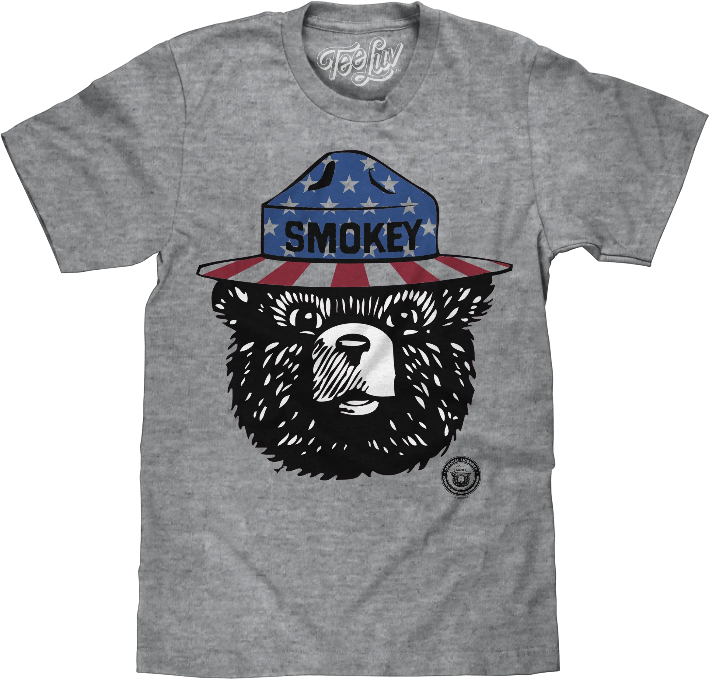 Patriotic Smokey Bear T Shirt Gray Smokey The Bear Png Patriotic Icon