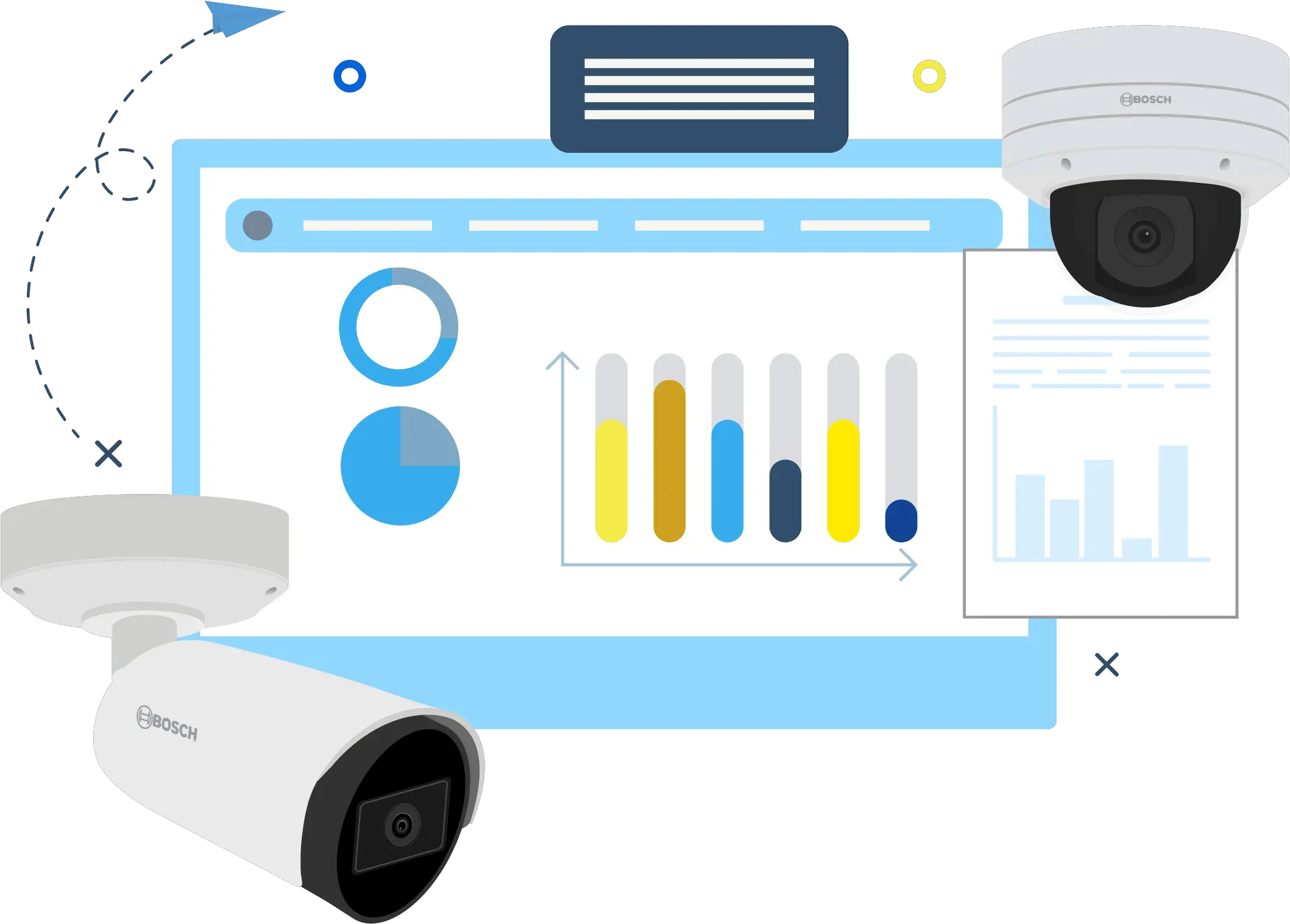 Nvt Phybridge Enables Bosch Security System Ip Camera Cylinder Png Bosch Icon Install