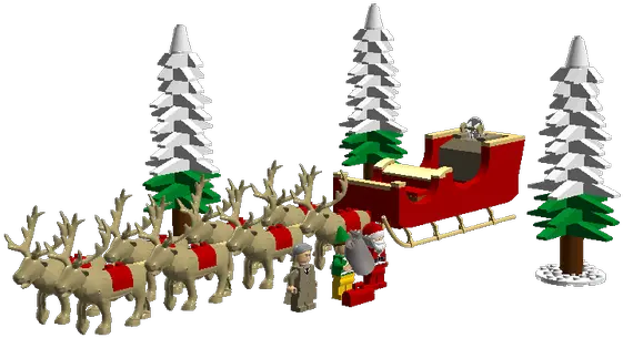 Lego Ideas Santau0027s Sleigh From Elf Buddy The Elf Santa Sleigh Png Santa Sleigh Png