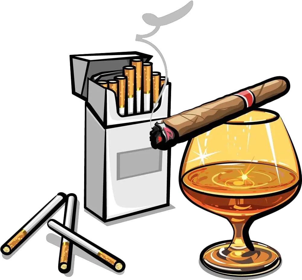 Stock Photography Art Hand Painted Box Alcohol And Tobacco Cartoon Png Alcohol Png