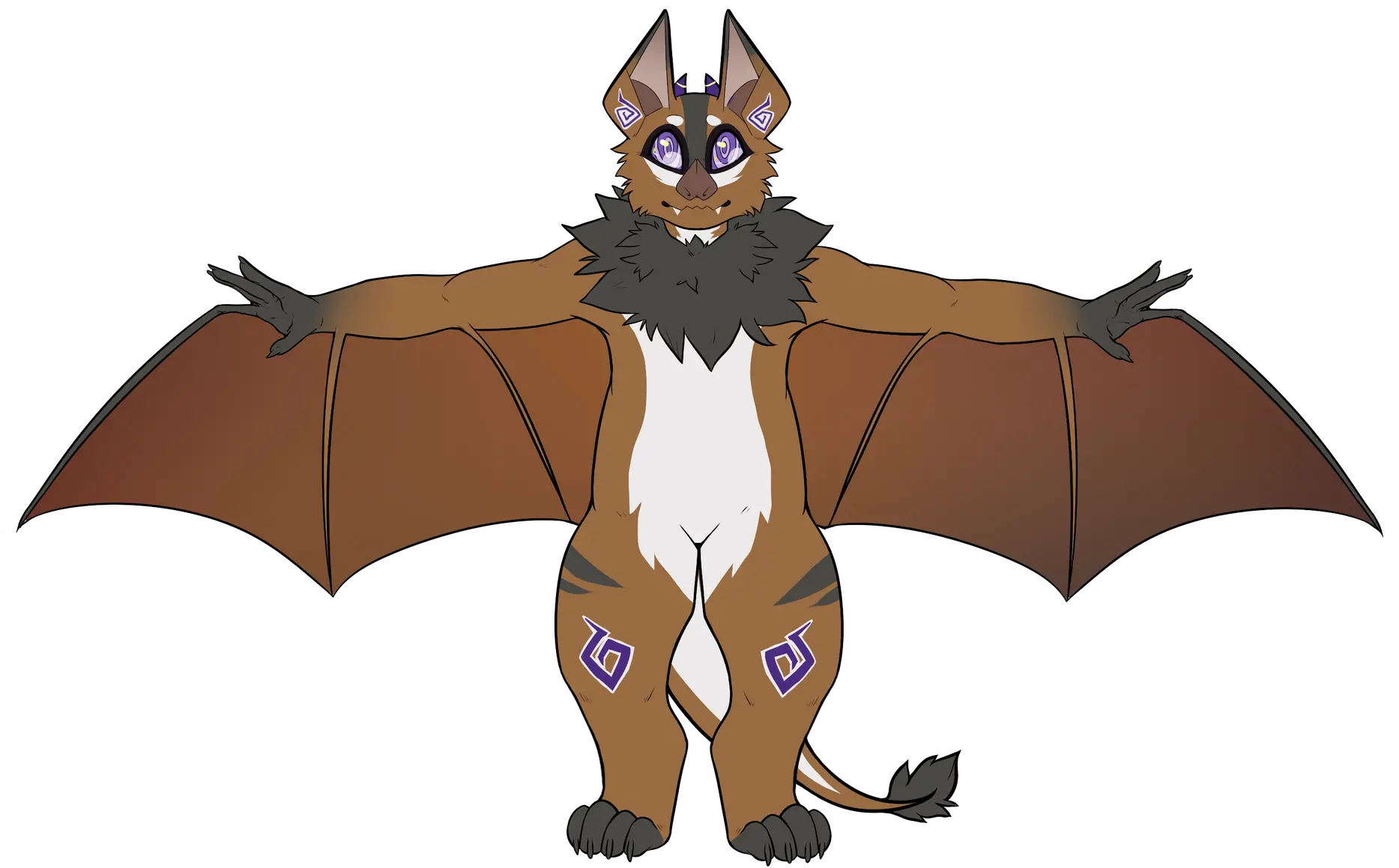 Download Rinnegan Bat Commissions Open Bat Spreading Wings Cartoon Png Bat Wings Png