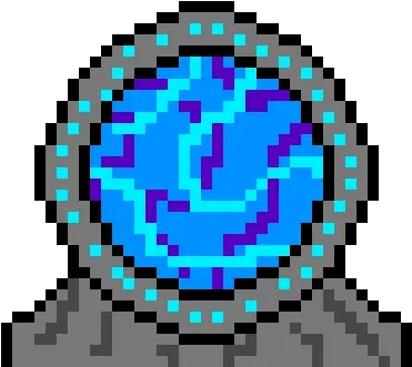 Portal Activates Making A Blinding Light Blue Glow In My Lab Pixel Art Earth Png Blue Glow Png