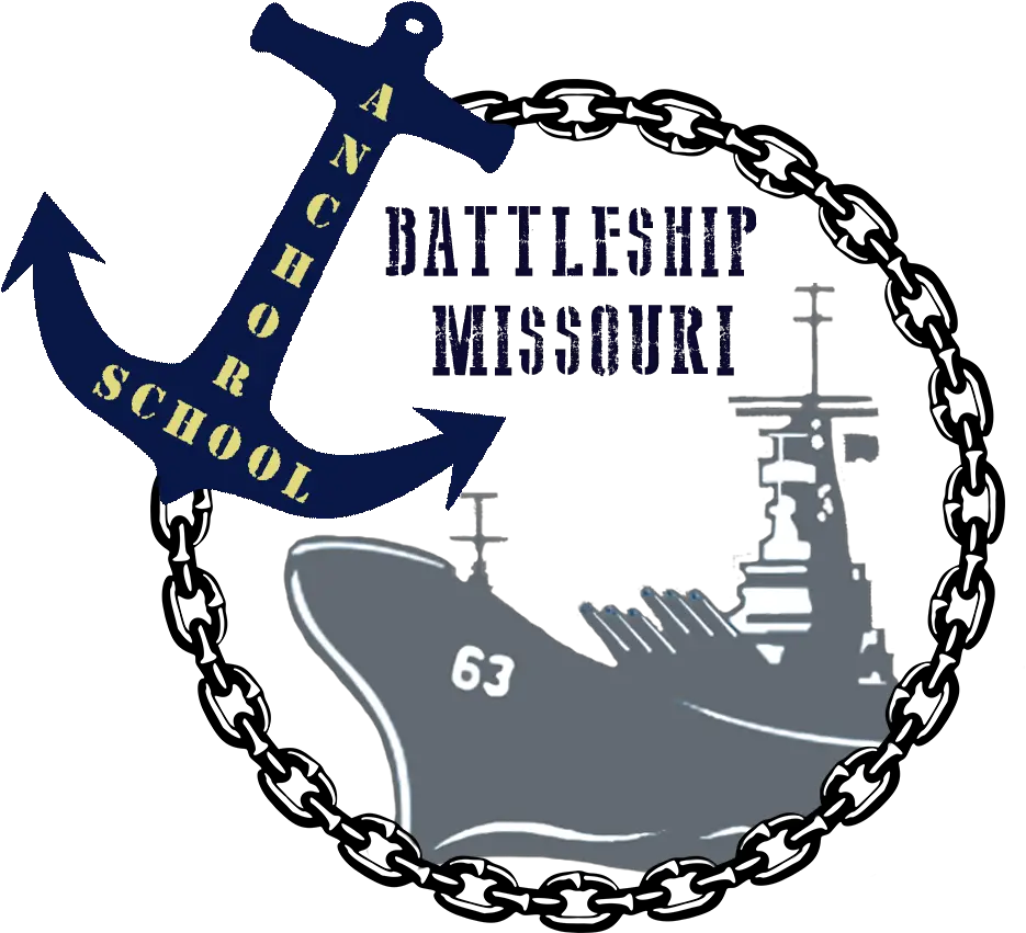 Anchor School Program Uss Missouri En 5911 Records Logo Png Anchor Transparent