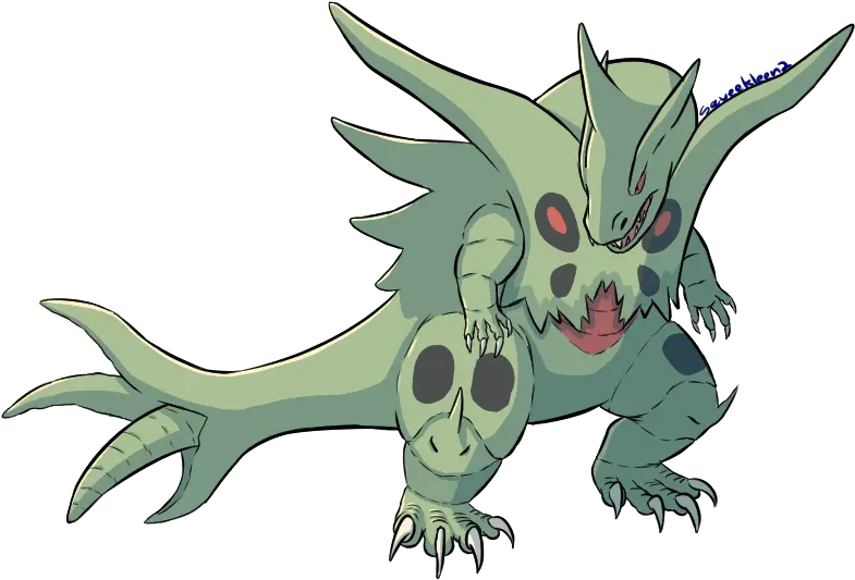 Mega Tyranitar For A Collab Fiction Png Tyranitar Png