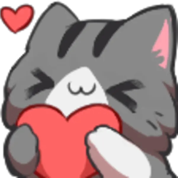 Neko Twitch Emotes Png Image Cat With Heart Emote Png Emotes
